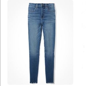 American Eagle Dream Super High-Waisted Jegging Jeans Monaco Blue